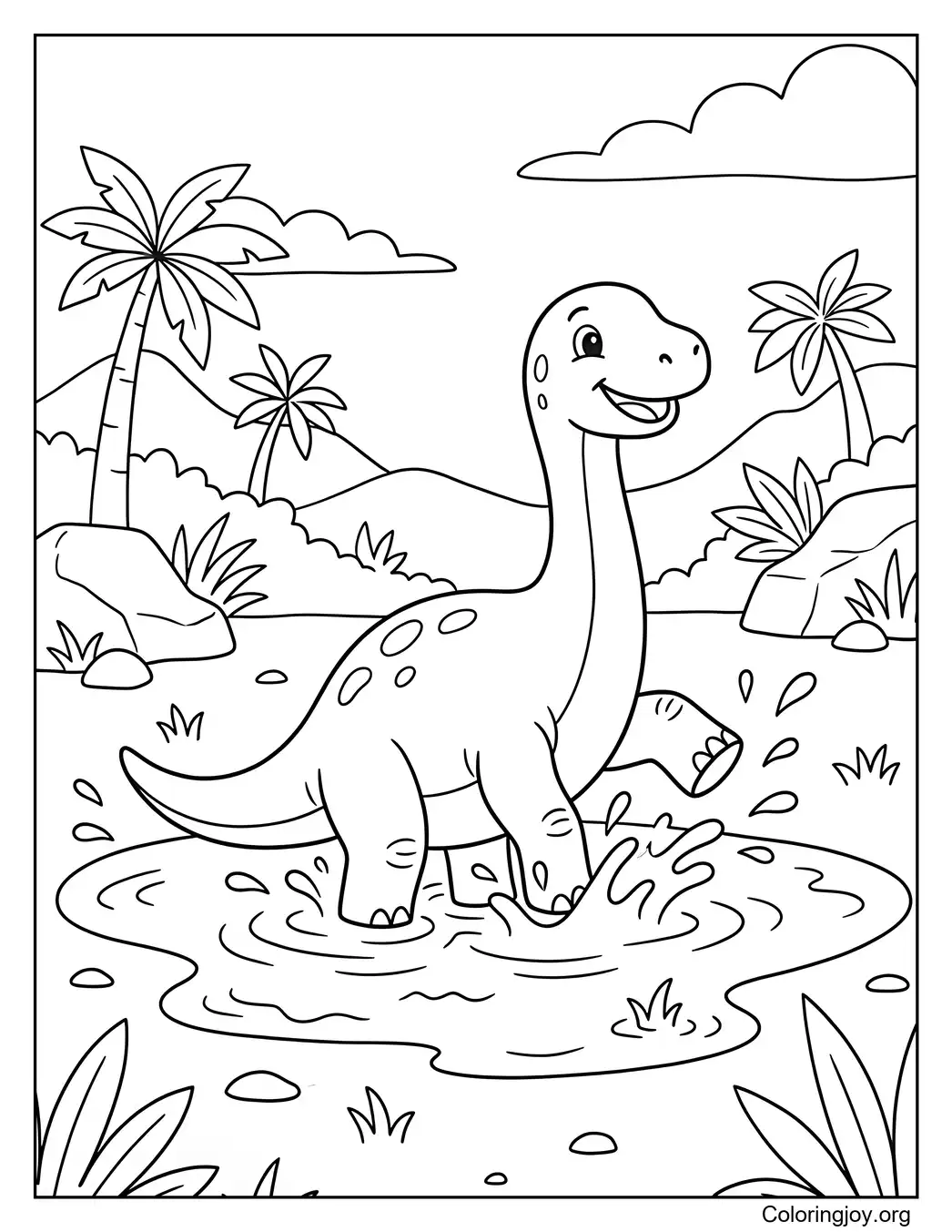 Charco Splash Bebé Brontosaurio