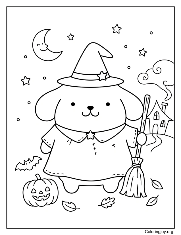 Diversión mágica de Halloween con Pompompurin