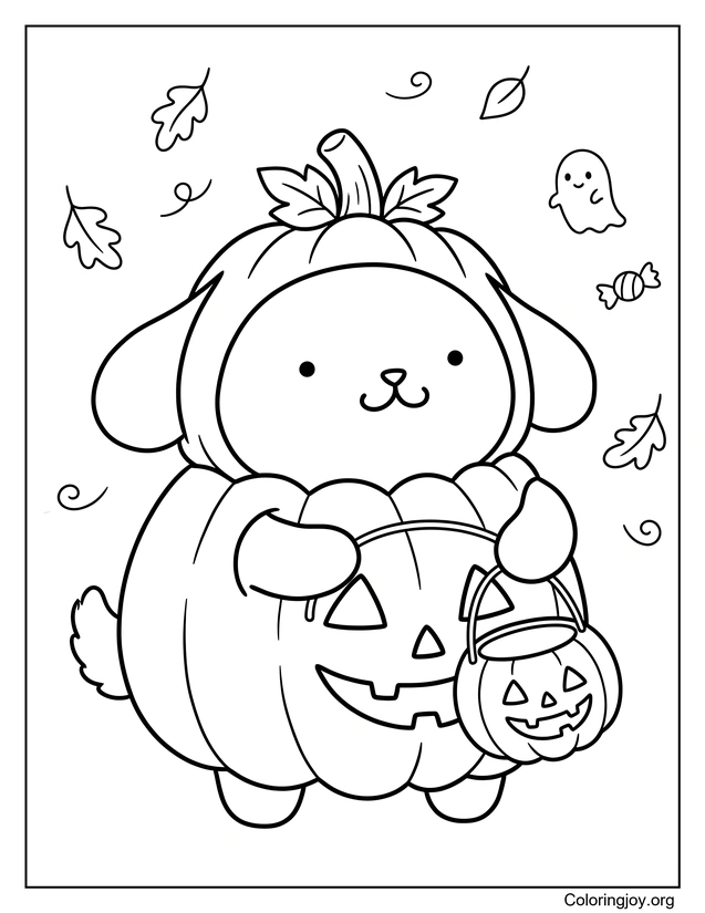 Disfraz del festival de la calabaza de Pompompurin