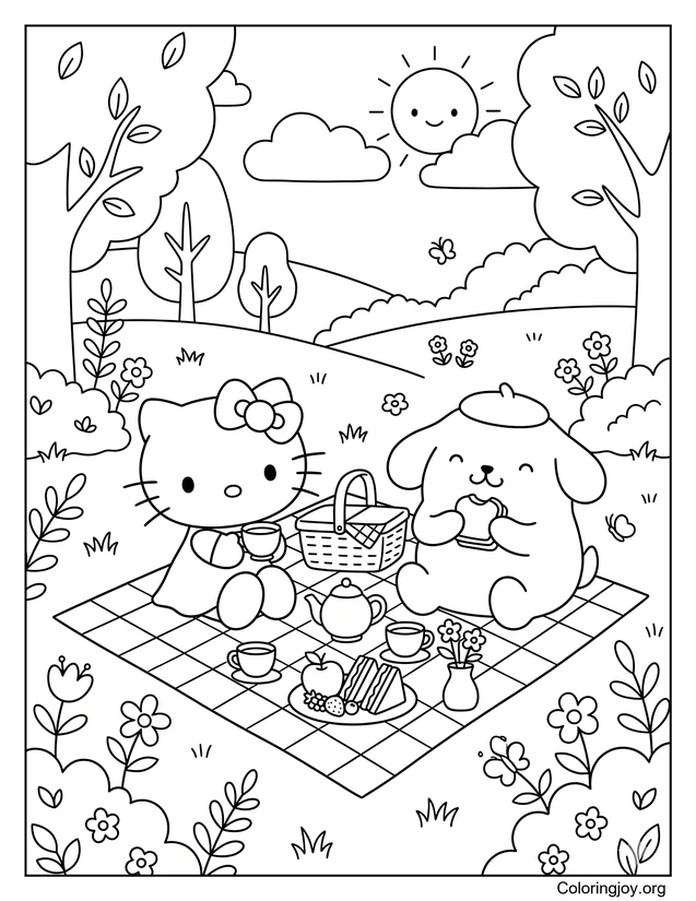 El picnic soleado de Pompompurin