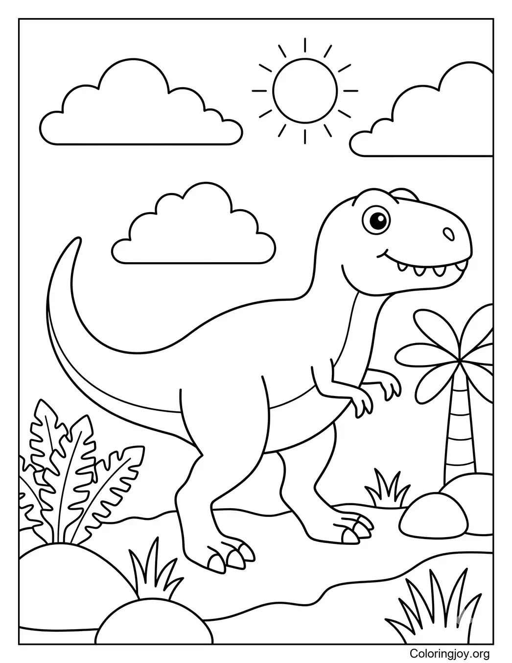 Giganotosaurio simple para niños