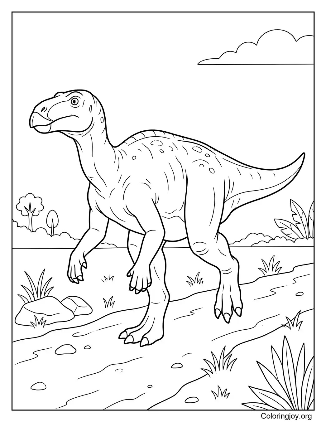 Iguanodonte caminando