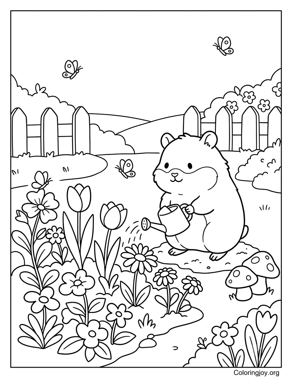 Jardinería de hámster en primavera