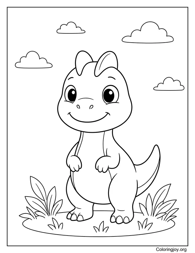 Lindo bebé dilofosaurio