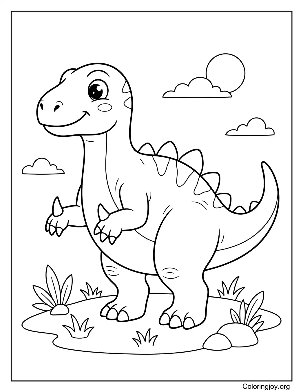 Lindo dinosaurio Iguanodon