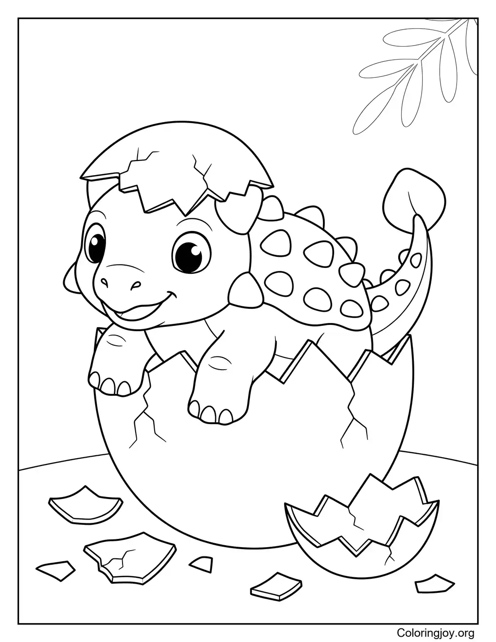 Pequeña cría de Ankylosaurus