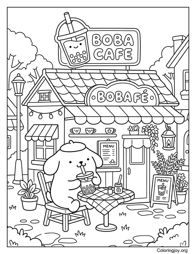 Un descanso refrescante con Pompompurin