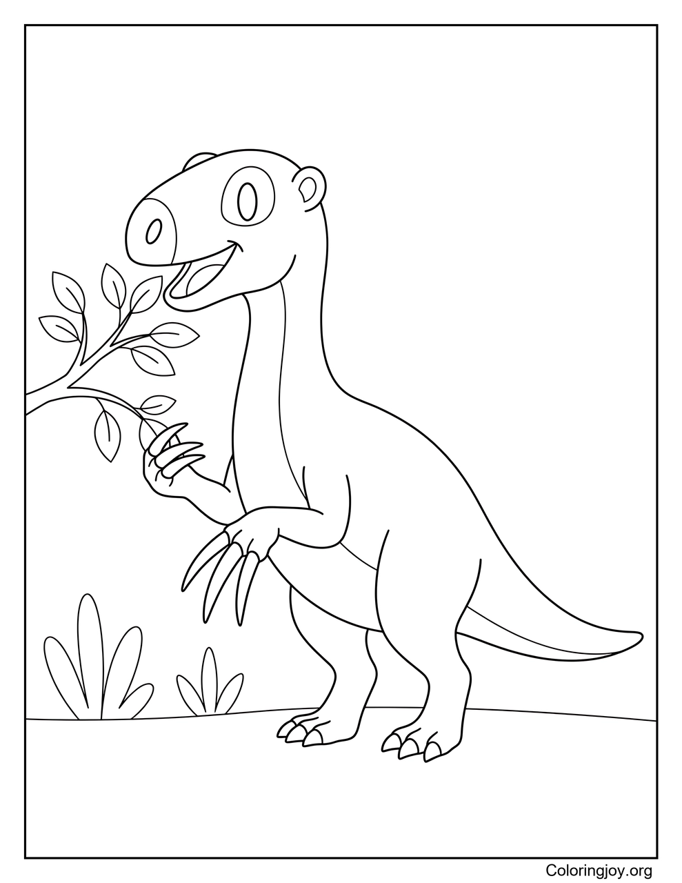 Therizinosaurus disfrutando de hojas frescas