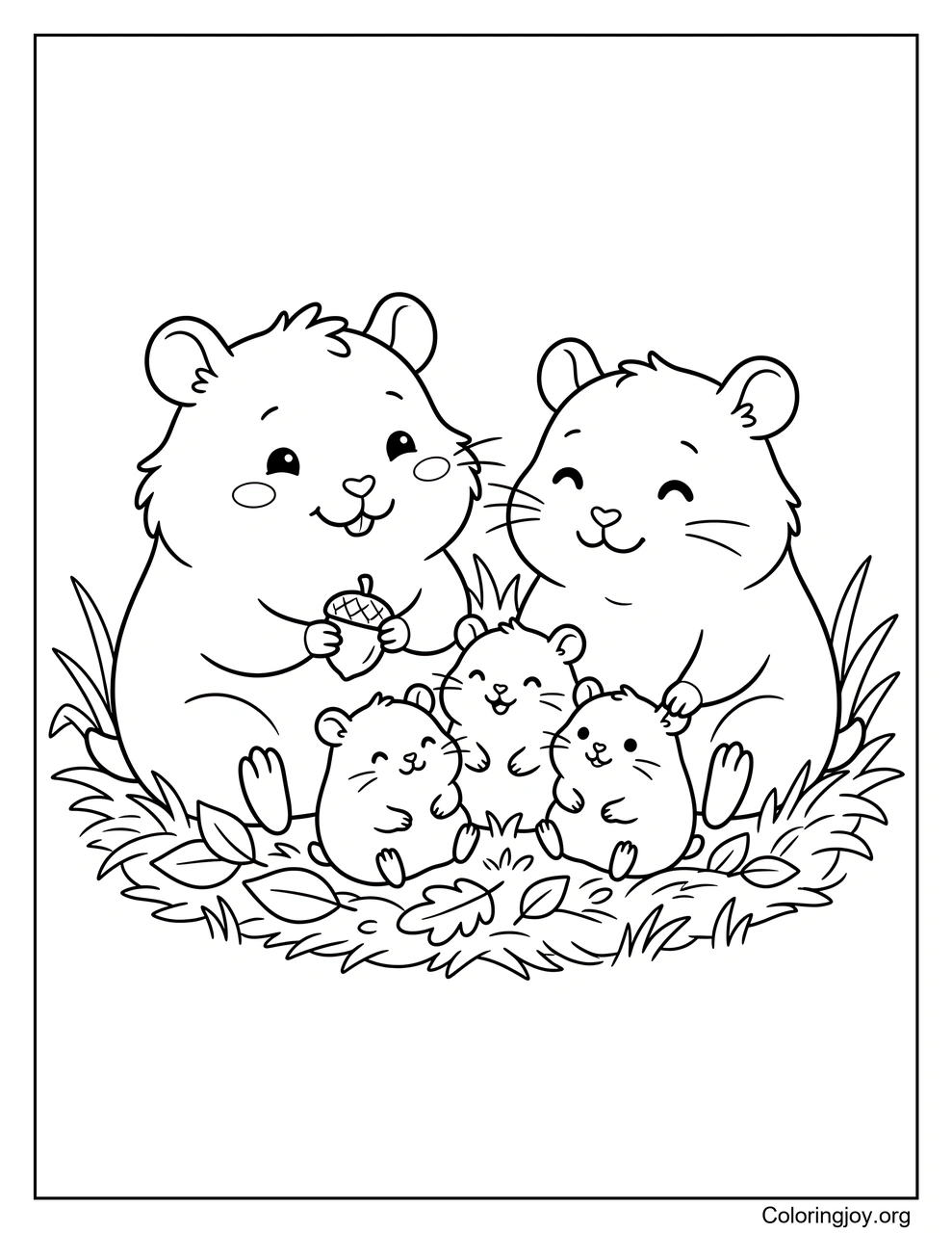 Famille de hamsters