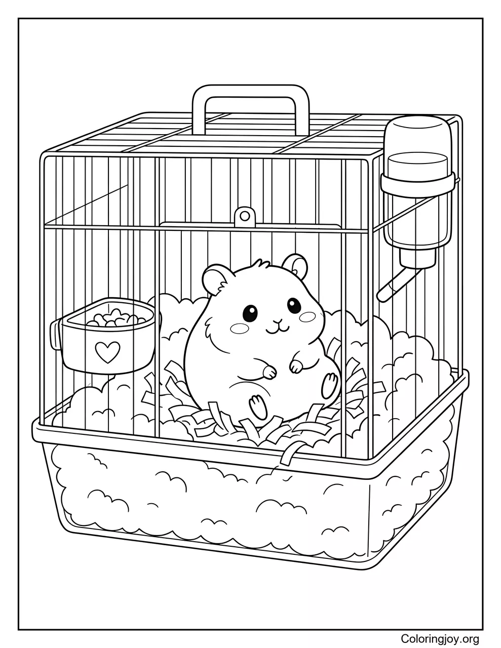 Hamster dans une cage