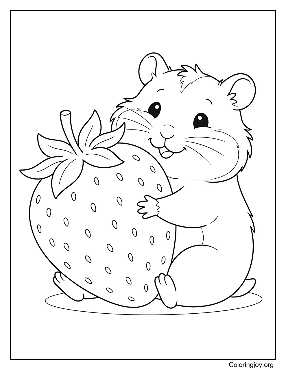 Hamster à la fraise