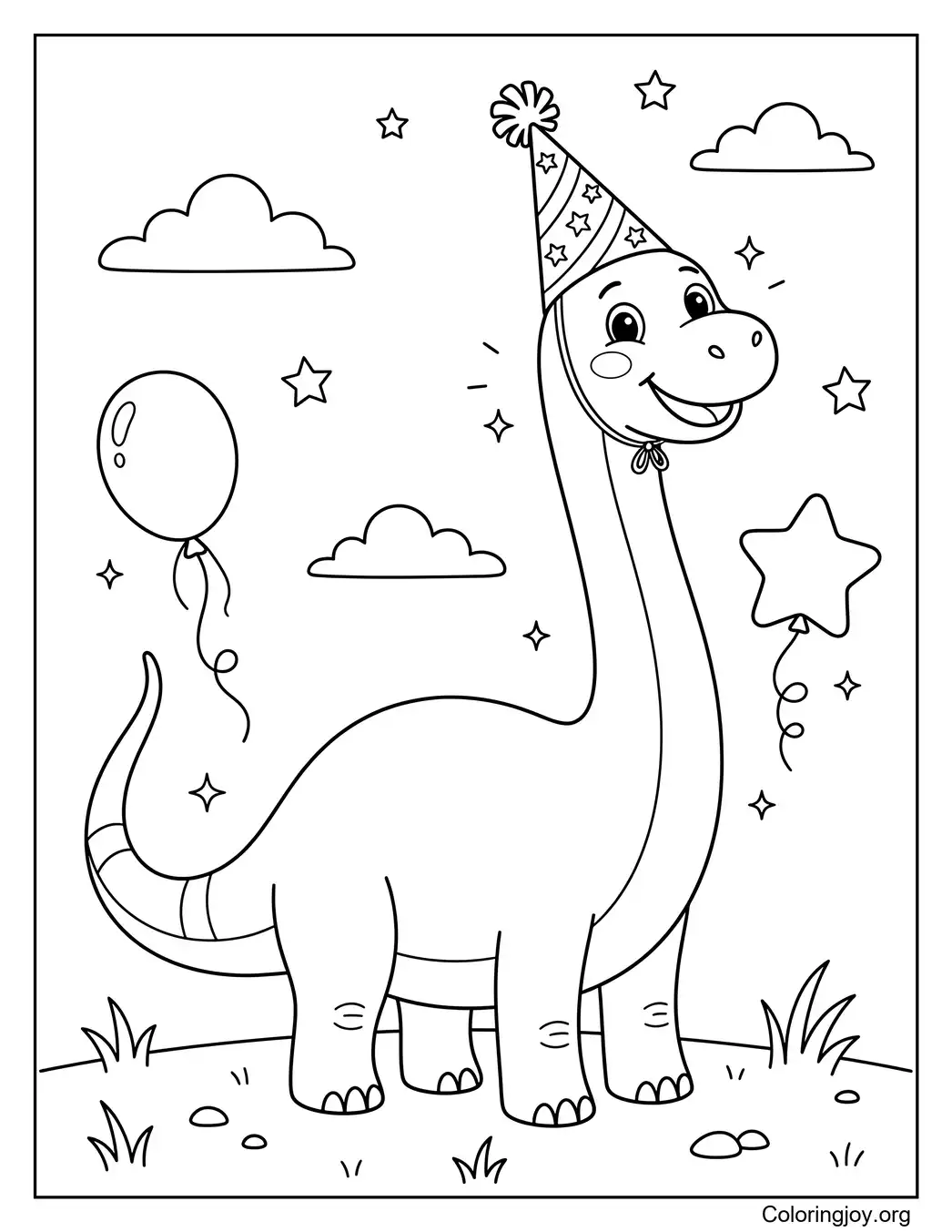 Party Hat Brontosaurus