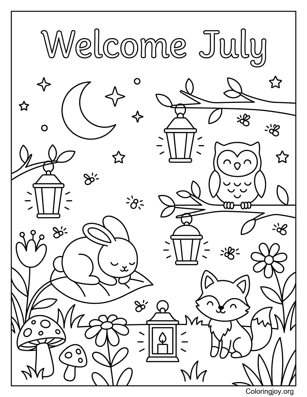 July Firefly Evening