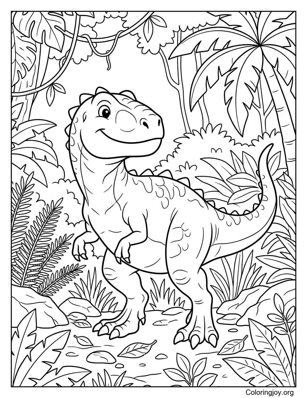 Dschungelbegegnung mit Giganotosaurus