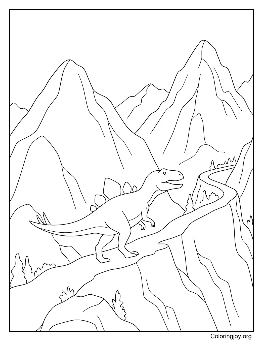 Bergreise des Giganotosaurus