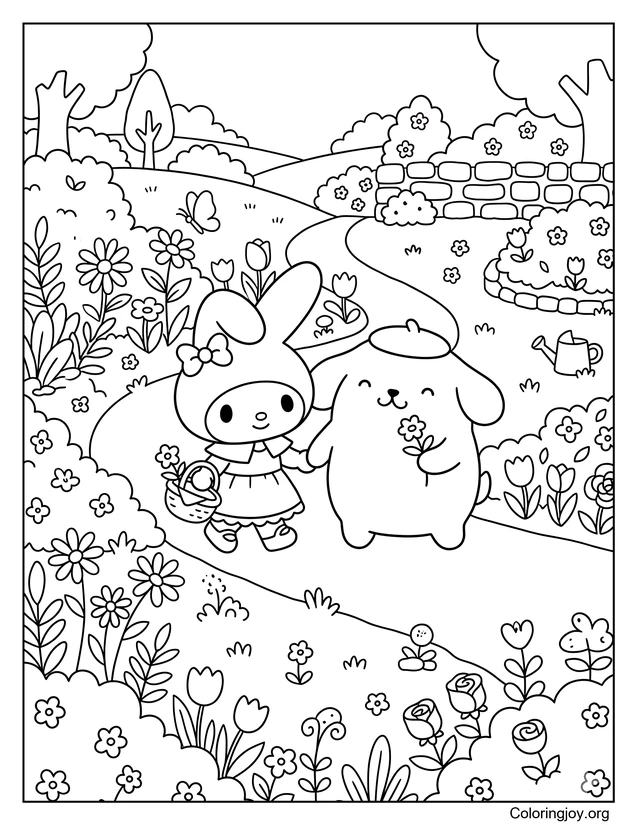 A Blooming Day with Pompompurin