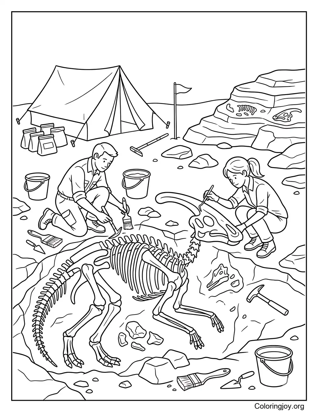 Parasaurolophus Fossil Discovery Scene