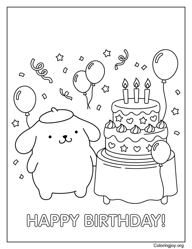 A Birthday Surprise for Pompompurin