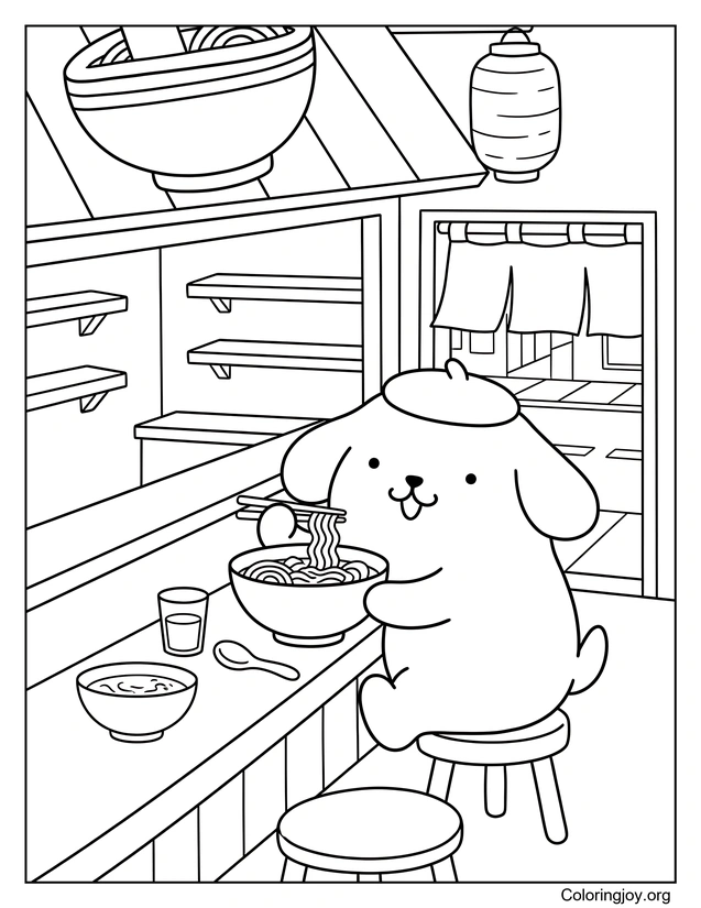 Pompompurin's Noodle House Adventure