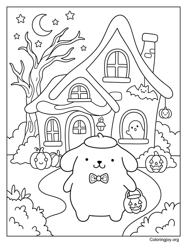 Pompompurin's Haunted Halloween Visit