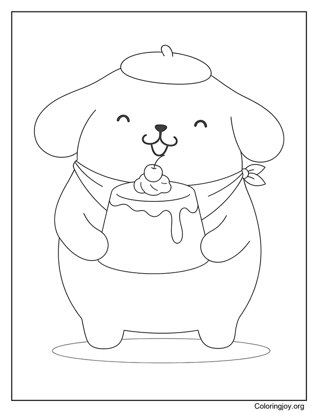 Pompompurin and His Favorite Dessert