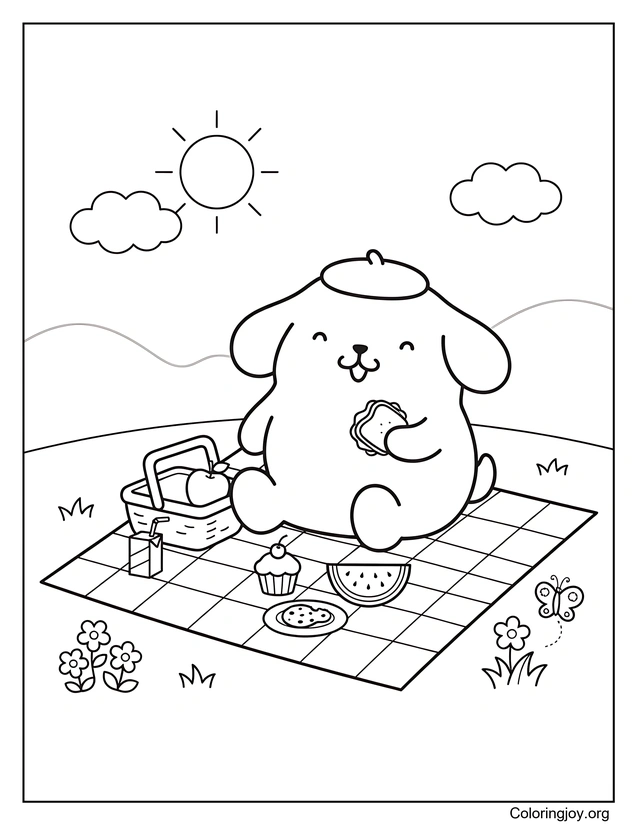A Perfect Picnic Day with Pompompurin
