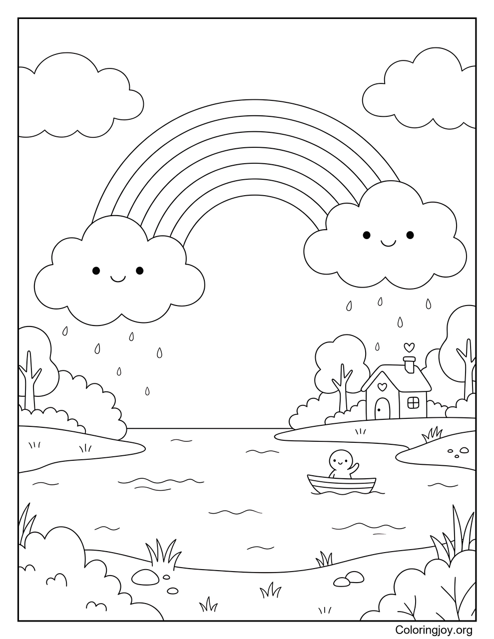 Regenbogen nach Regen