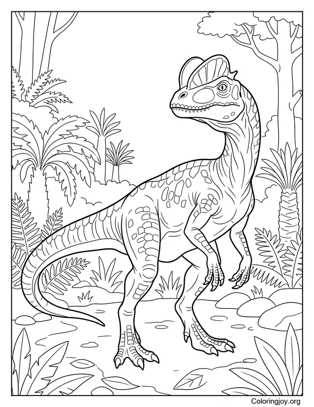 Realistic Dilophosaurus
