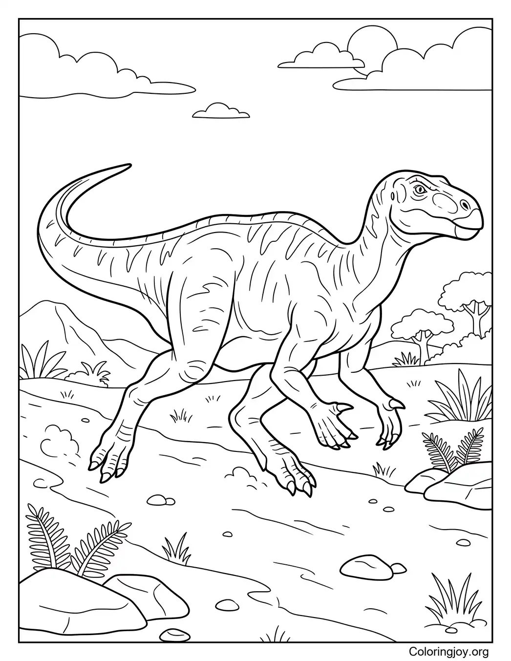 Running Iguanodon