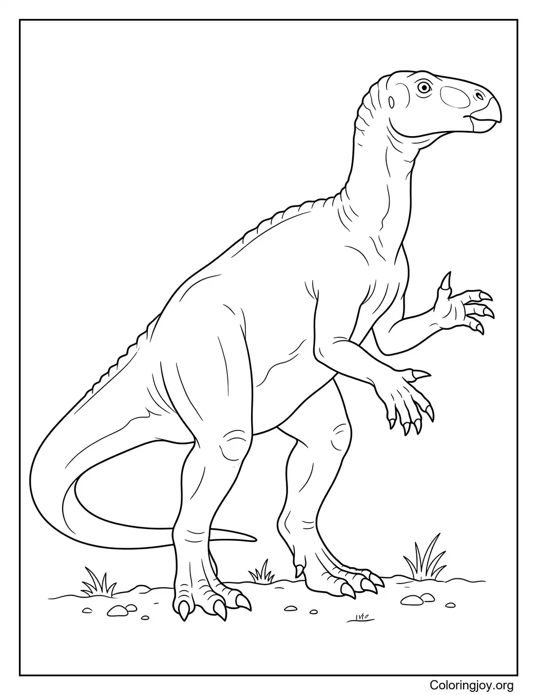 Standing Iguanodon
