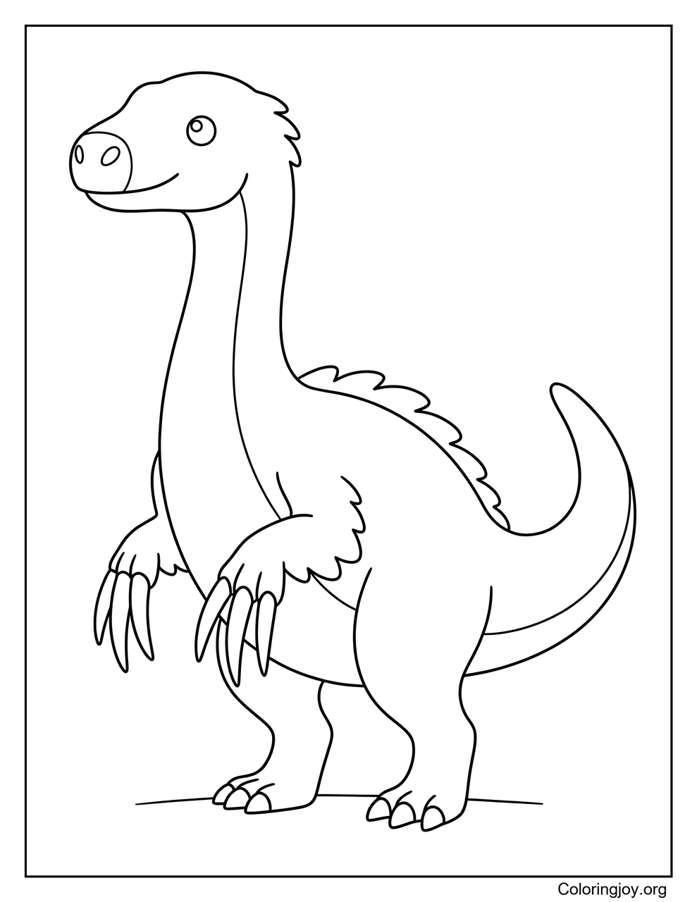Page de présentation facile du Therizinosaurus