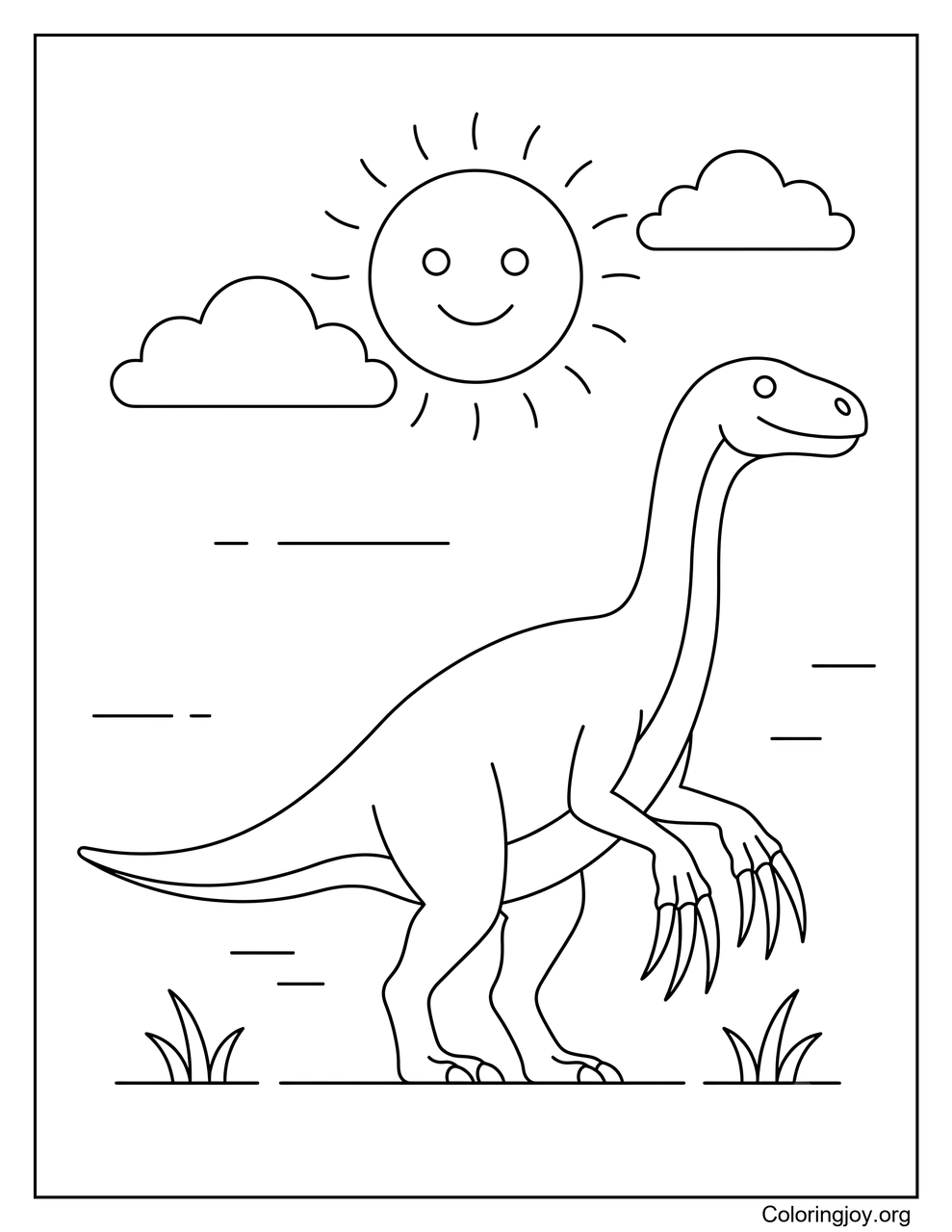 Therizinosaurus Journée Ensoleillée
