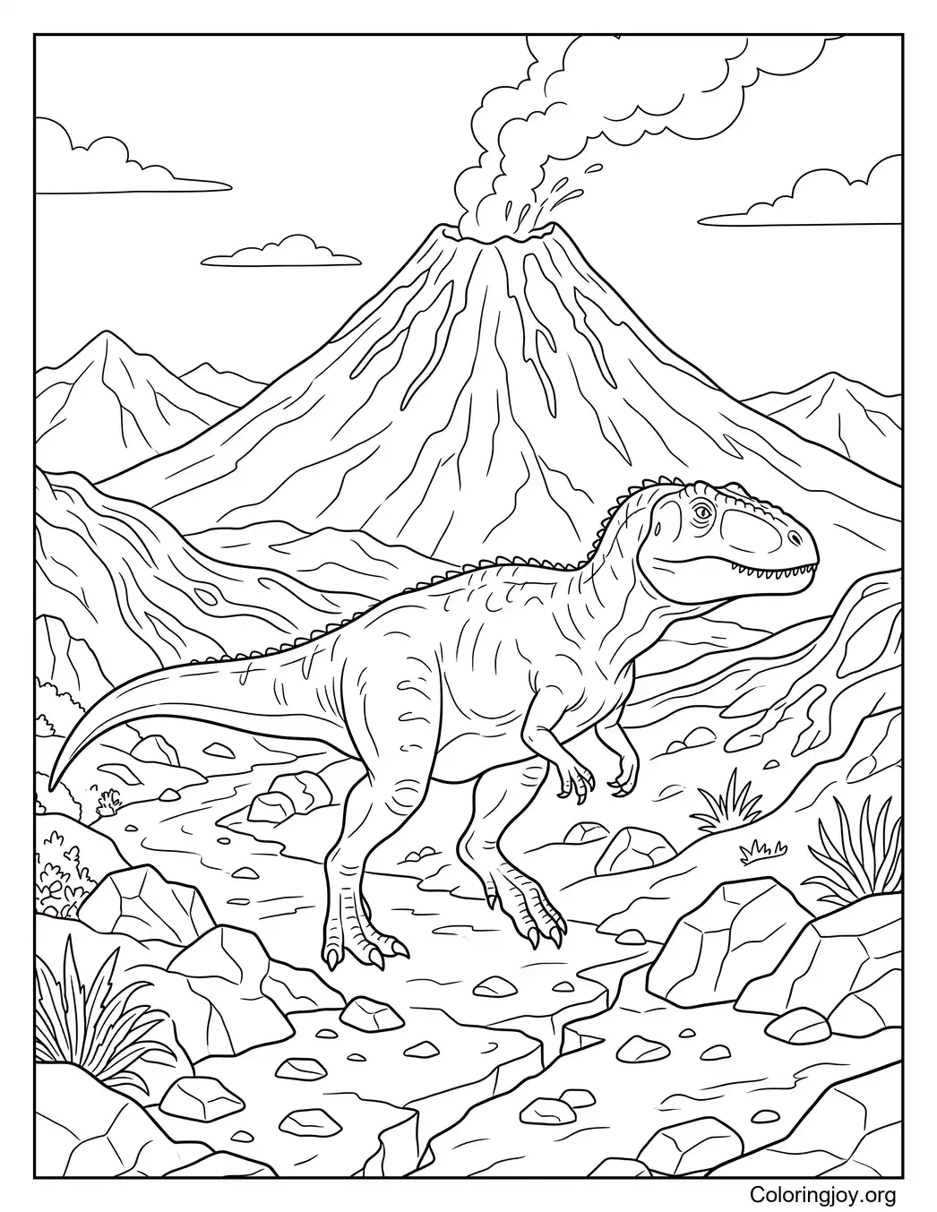 Vulkanforscher Giganotosaurus