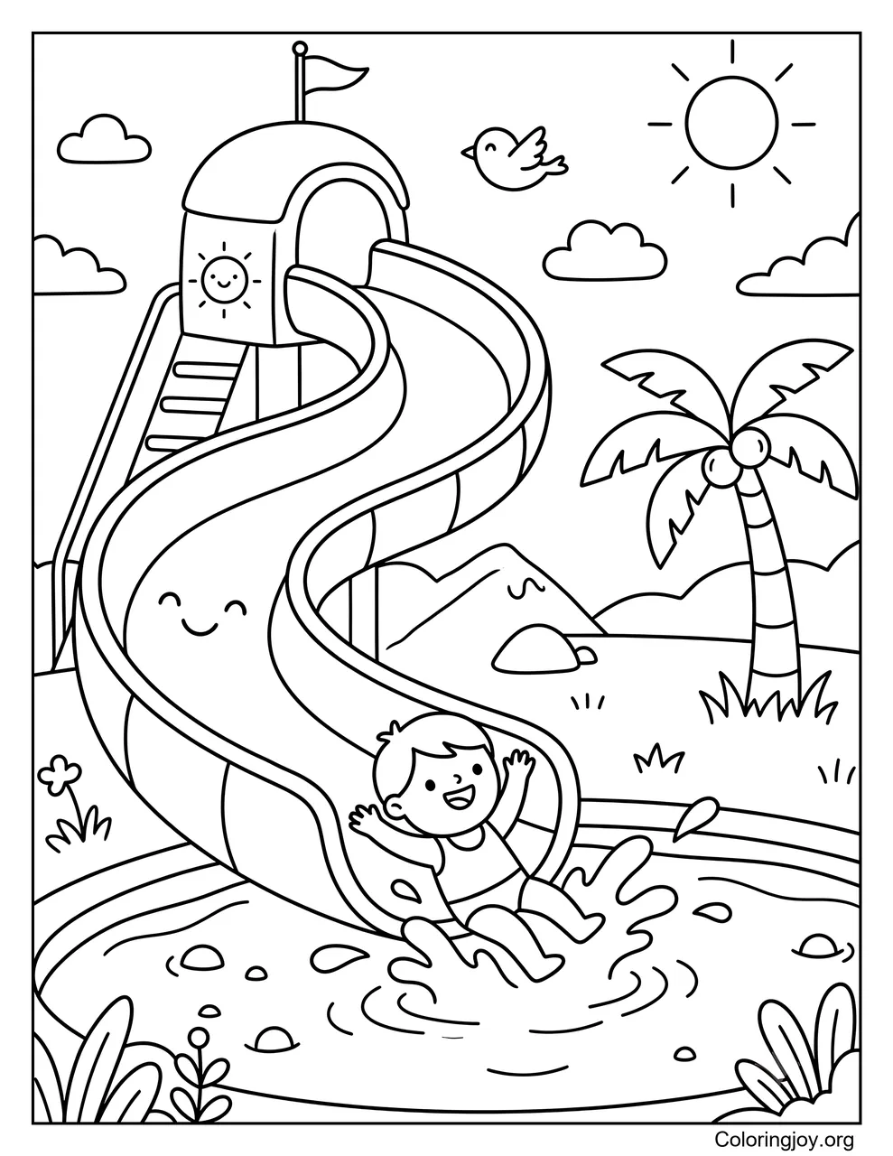 Wasserrutsche