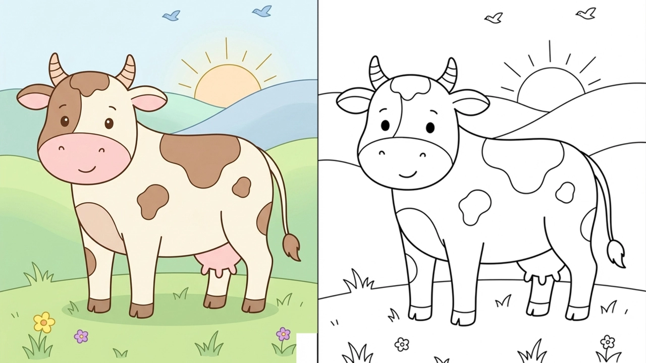 Cow Coloring Pages | 35 Free Printable PDFs for Kids and Adults