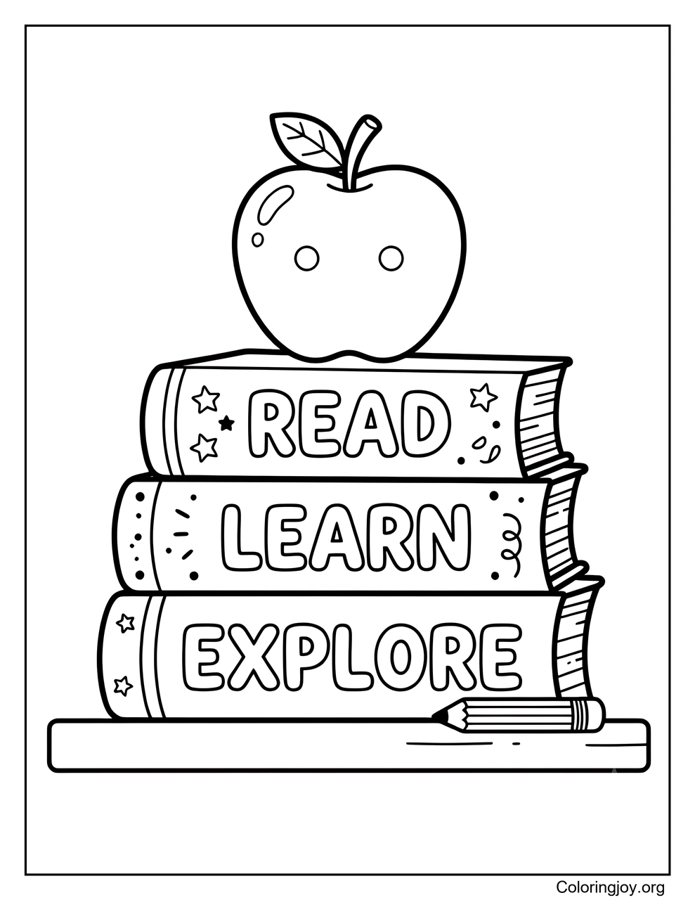 Books and Shiny Apple