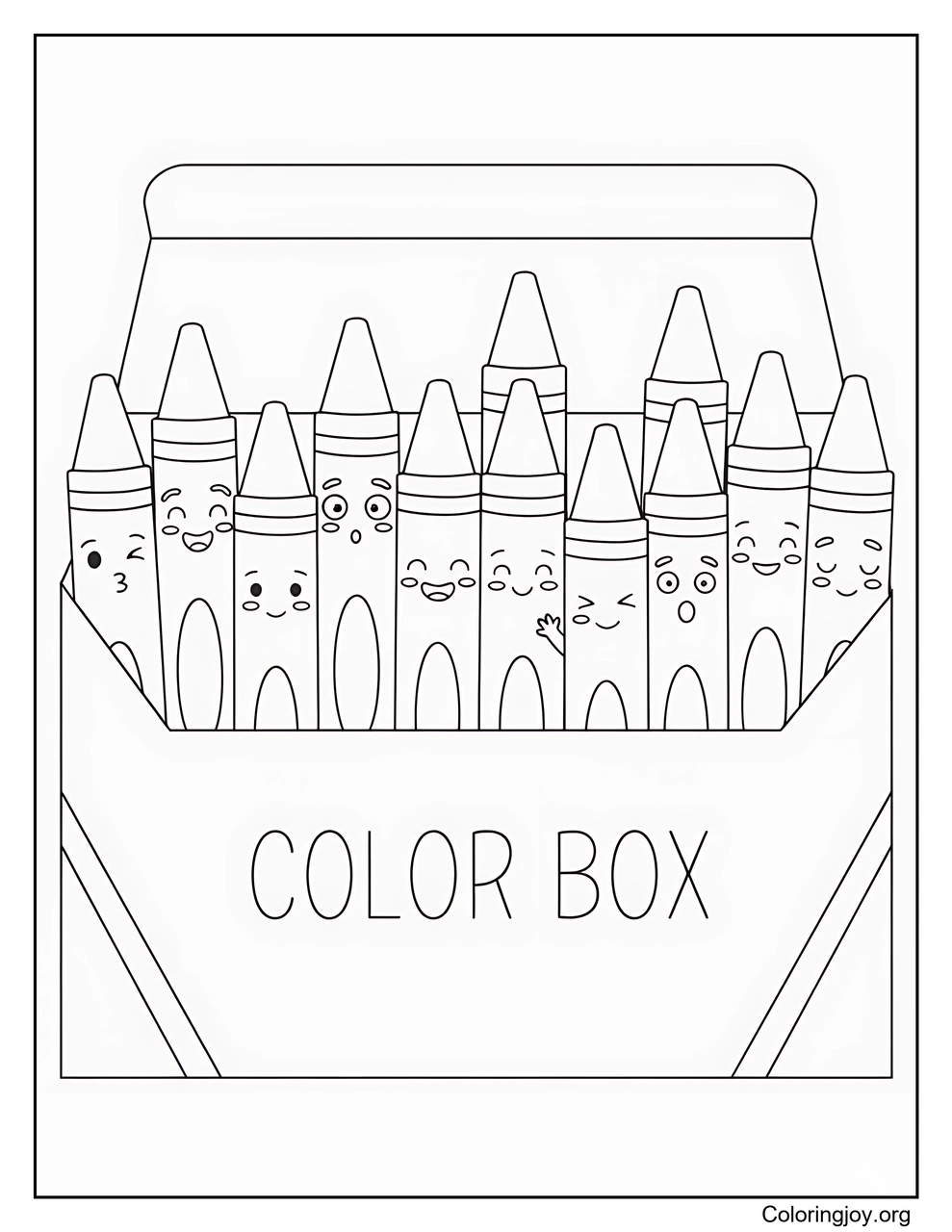 Colorful Crayon Box