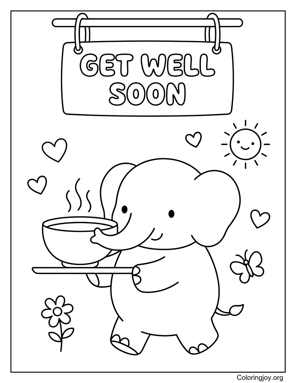 Elephant Bringing Soup