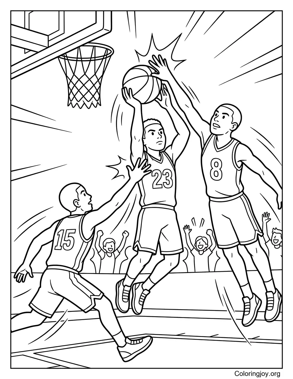 Bloquear y robar baloncesto