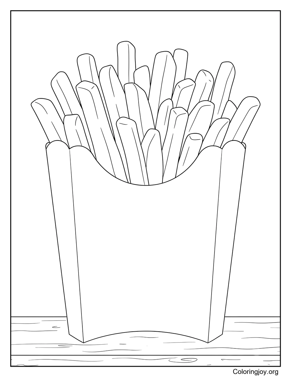Caja de papas fritas