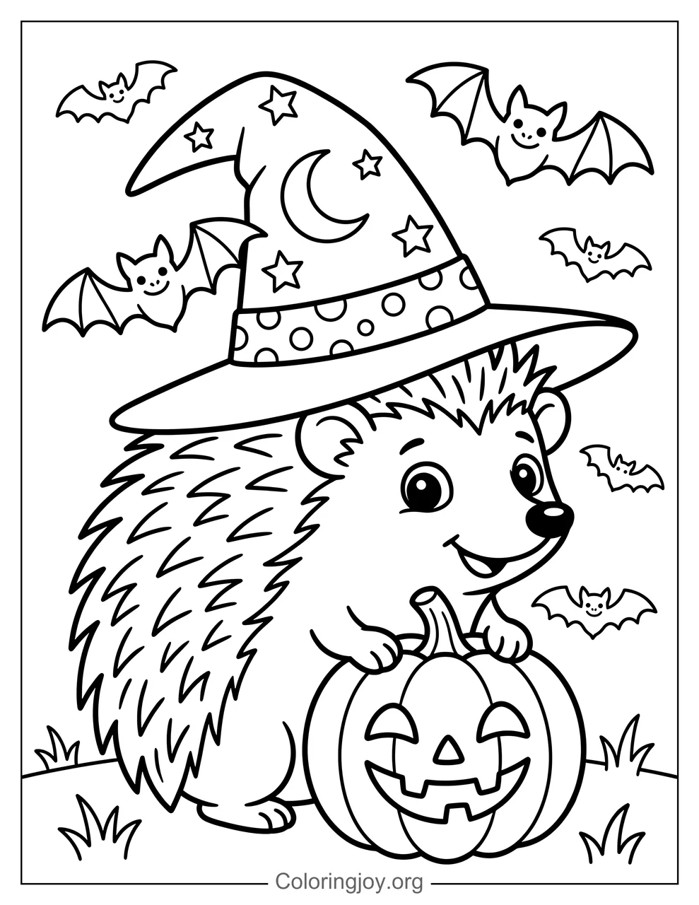 Erizo de Halloween