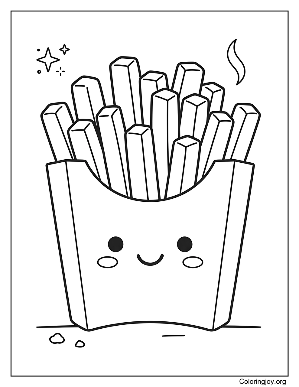 Papas fritas sonrientes