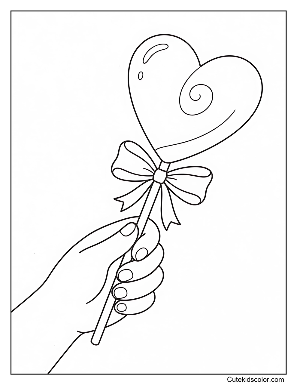 Piruleta de corazón