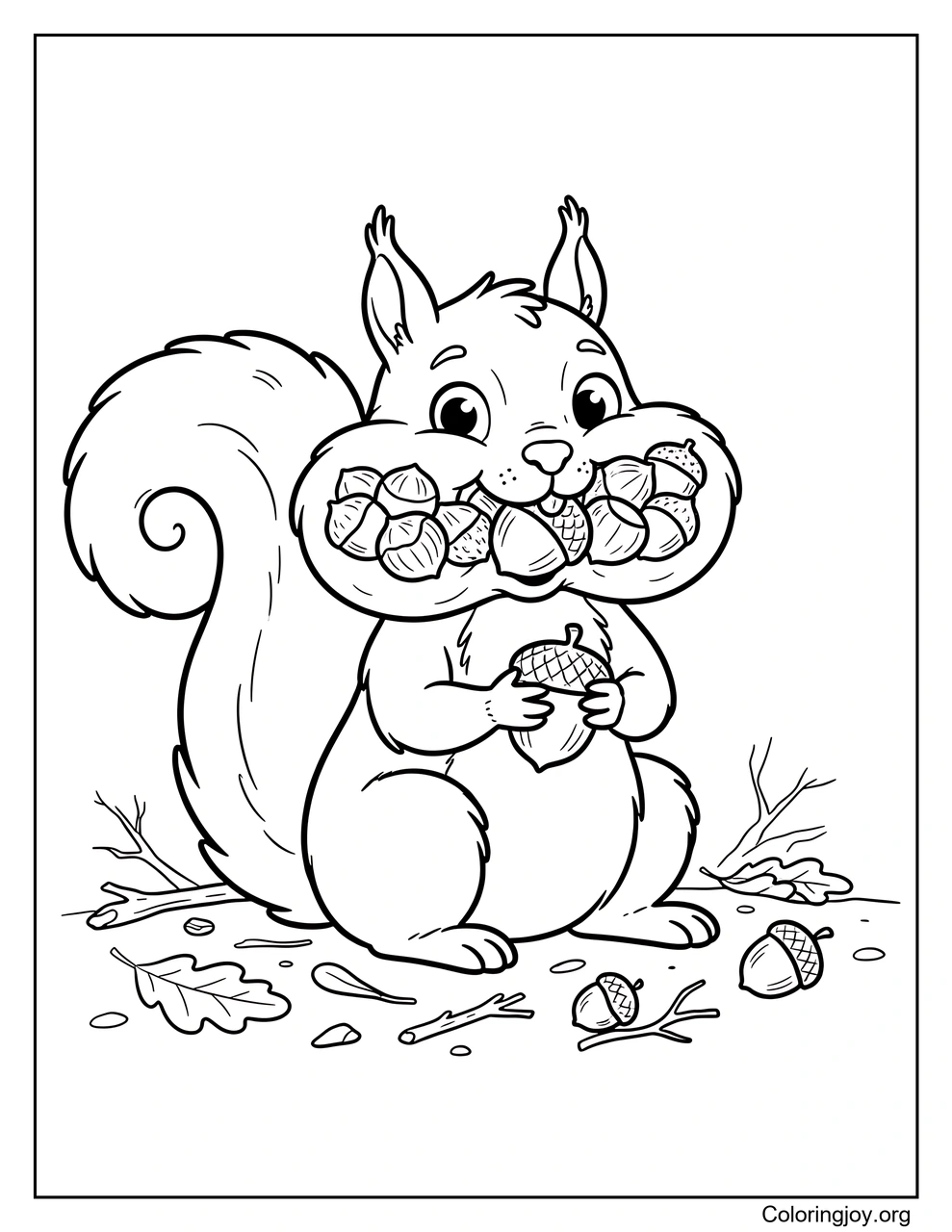 Rellenándose las mejillas con nueces