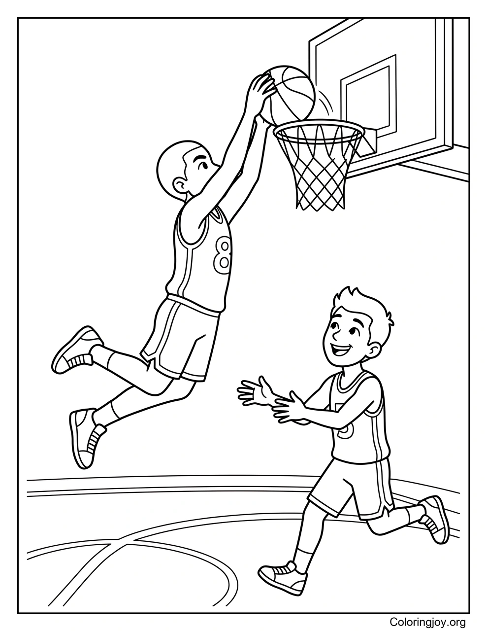 Una página para colorear de Alley-Oop