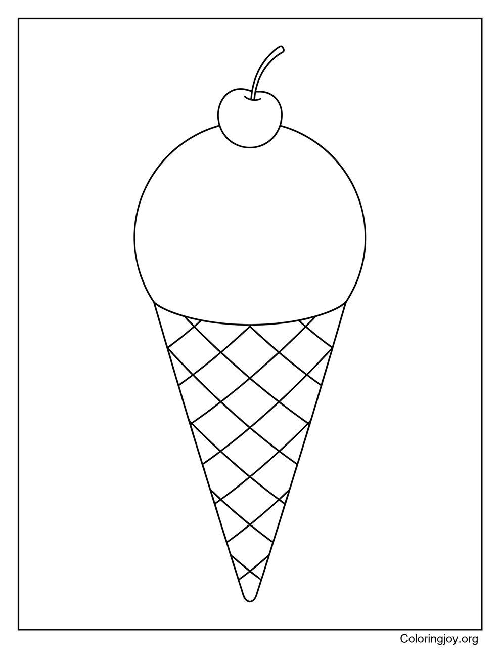 Un cono clásico de una sola cucharada