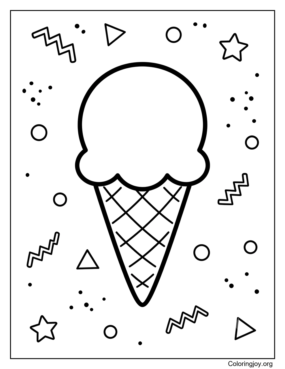 Un cono extra simple para niños pequeños