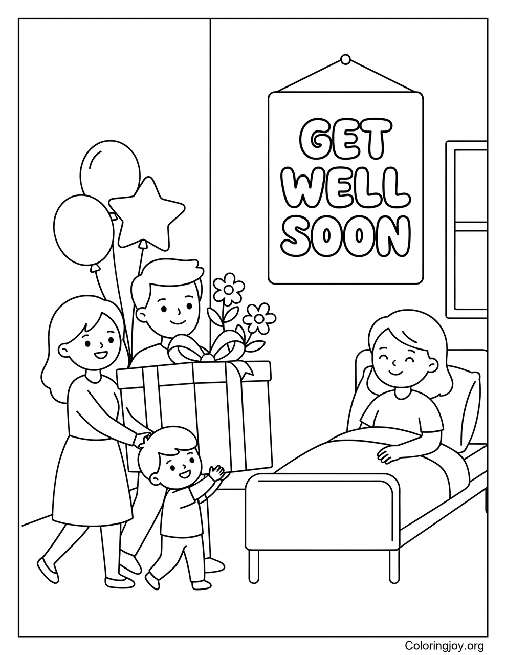 Family Bringing a Surprise Gift
