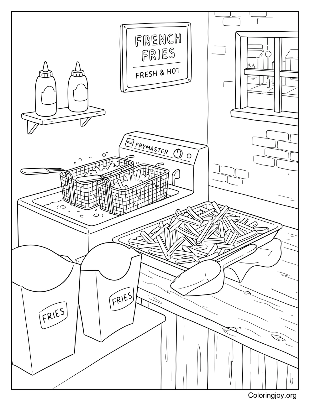 French Fries Fry Station