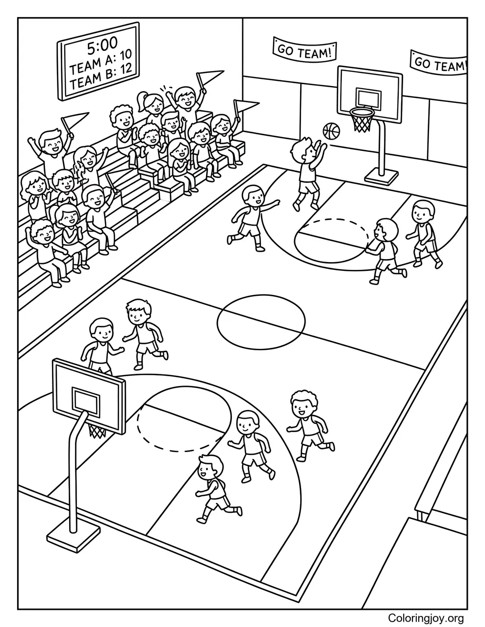 Full Court Game Scene